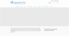 Desktop Screenshot of ergonomicsfirst.com