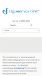 Mobile Screenshot of ergonomicsfirst.com